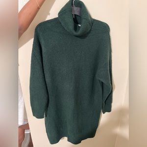 MNG Basics Green Sweater Dress